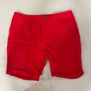 Faded Glory Women's Bright Red Shorts
